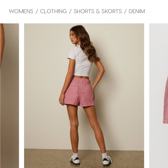 Demin skort - Picture 3 of 4